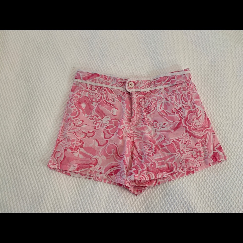 Girls pink & white Lilly Pulitzer shorts